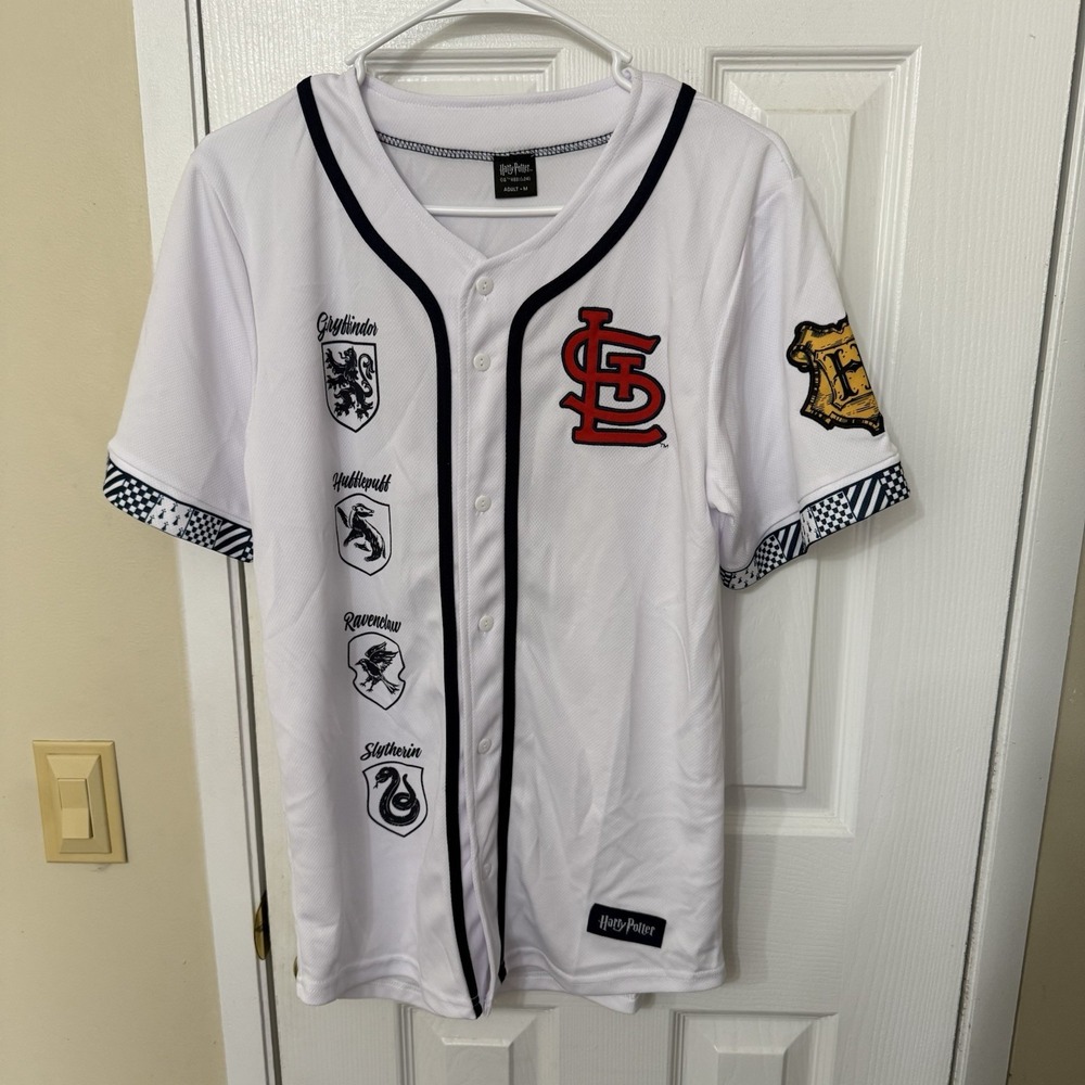 St. Louis Cardinals Harry Potter Adult Jersey WBEI. S24 Adult Medium EUC